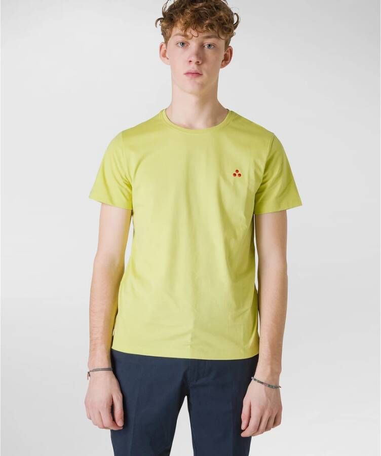 Peuterey T-shirt with small logo Groen Heren