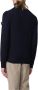 Peuterey Comfortabele Gebreide Blend Trui Blauw Heren - Thumbnail 5