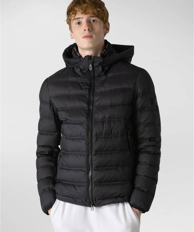 Peuterey Ultra-lightweight and semi-shiny down jacket Zwart Heren