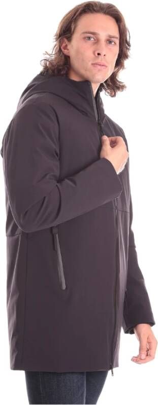 Peuterey Stretch Nylon Bomberjack Blauw Heren