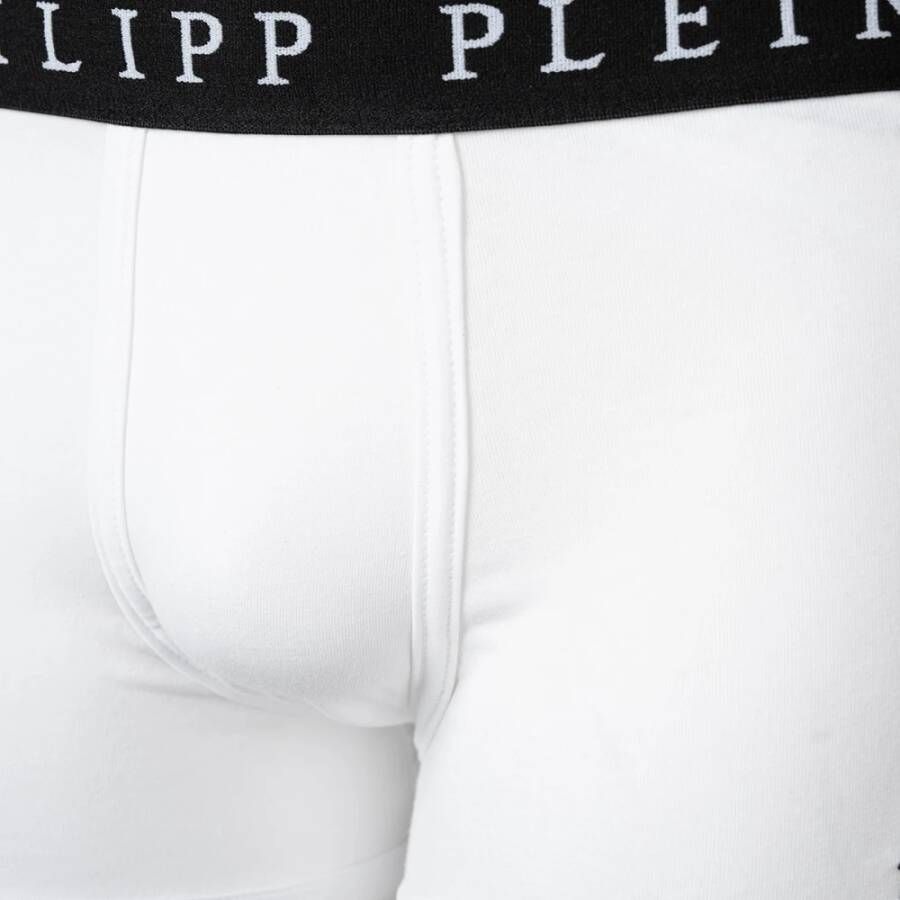 Philipp Plein Hoogwaardige katoenen boxershorts voor heren Wit Heren