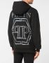 Philipp Plein Mjb2857 Zwarte Hoodie voor Heren Zwart Heren - Thumbnail 2