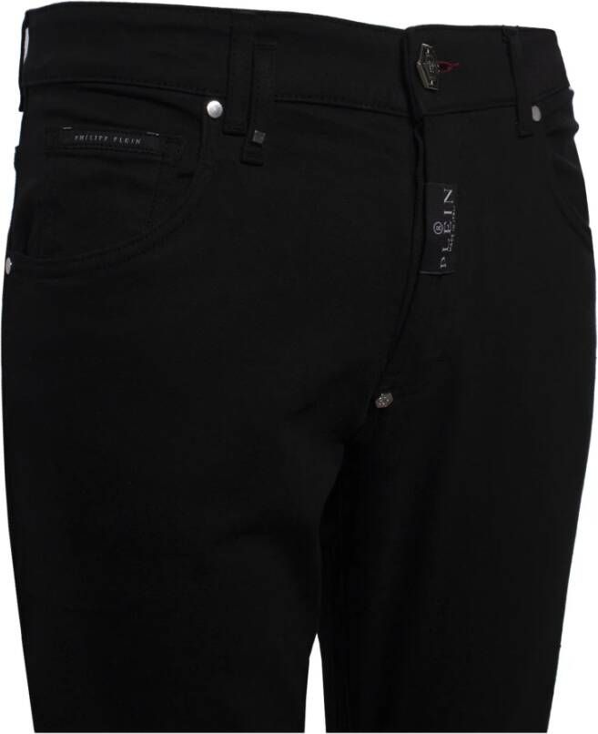 Philipp Plein Zwarte Skinny Jeans van Stretchkatoen Zwart Heren