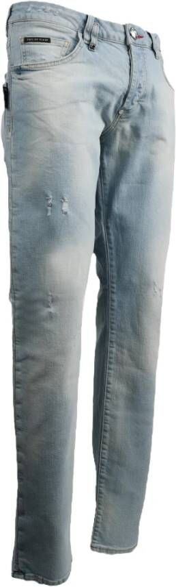 Philipp Plein Slim-fit Jeans Blauw Heren