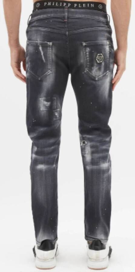 Philipp Plein Rocker Slim-Fit Jeans Zwart Heren