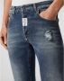 Philipp Plein Super Straight Denim Jeans Blauw Heren - Thumbnail 2