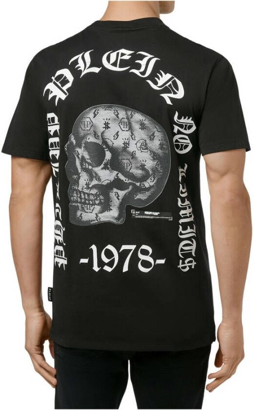 Philipp Plein Utk0036 Stijlvolle Tee voor Mannen Zwart Heren