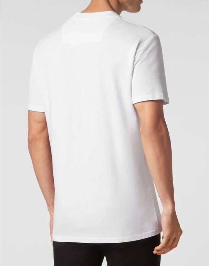 Philipp Plein T-shirts en Polos Wit White Heren