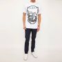 Philipp Plein Bianco Katoenen T-shirts voor Heren Wit Heren - Thumbnail 2
