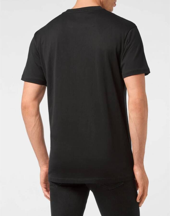 Philipp Plein Mtk5927 Zwart Heren T-Shirt Zwart Heren