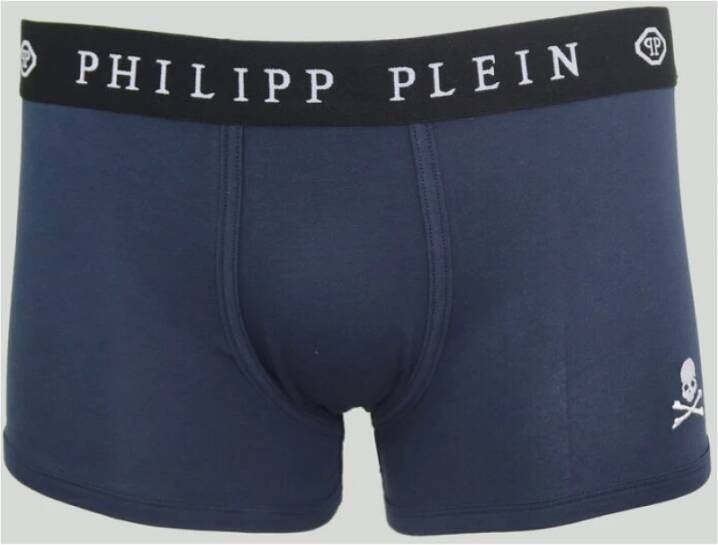 Philipp Plein Heren Boxershorts uit de Lente Zomer Collectie Blauw Heren