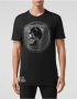 Philipp Plein T-shirt ronde nek SS schetsen schedel kristal Black Heren - Thumbnail 1