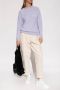 Philippe Model Moderne Franse stijl Crew Sweatshirt Grijs Dames - Thumbnail 3