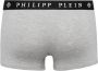 Philipp Plein Boxerset 2-Pack Hoogwaardig katoen Elastische tailleband Grijs Heren - Thumbnail 4