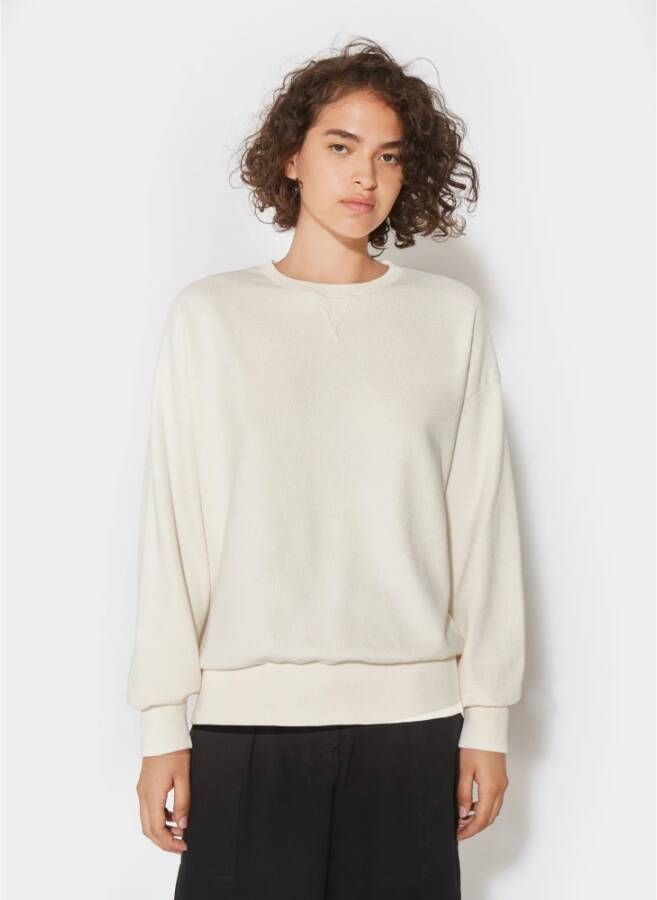 Philippe Model Moderne Franse stijl Crewneck Sweatshirt Beige Dames