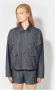 Philippe Model Blauwe Denim en Leren Jas Blue Dames - Thumbnail 2