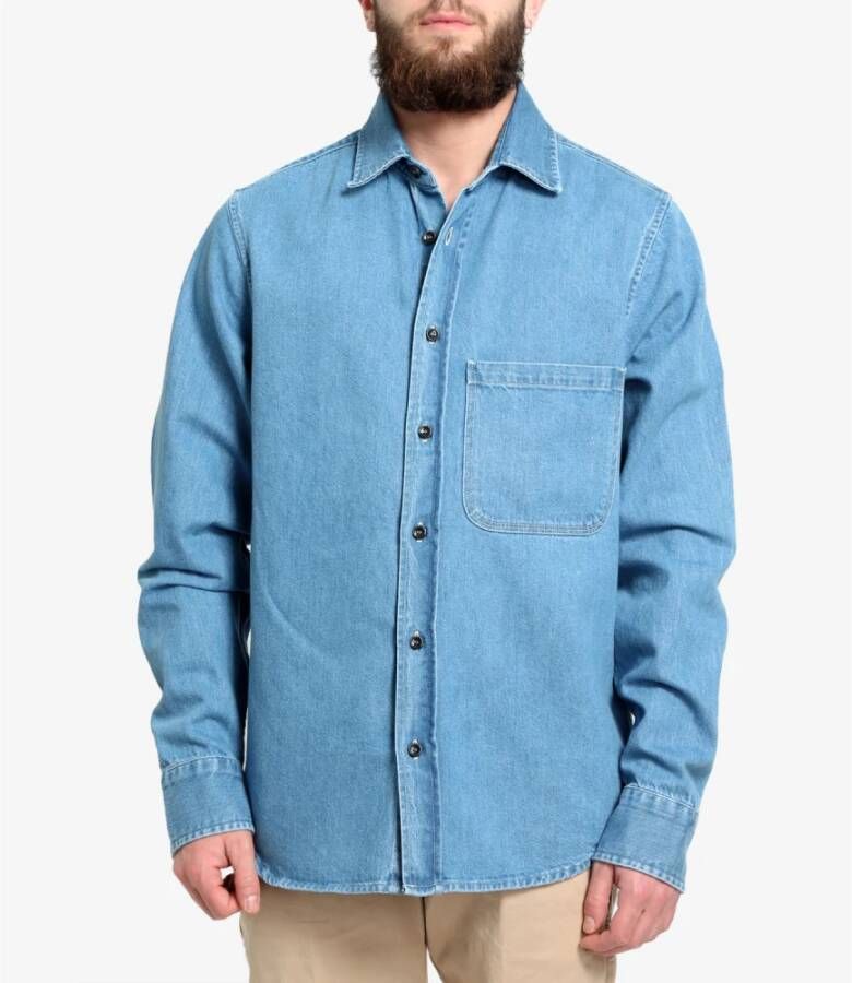 Philippe Model Denim Shirts Blauw Heren