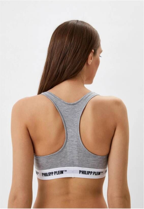 Philippe Model Gray Cotton Bra Grijs Dames