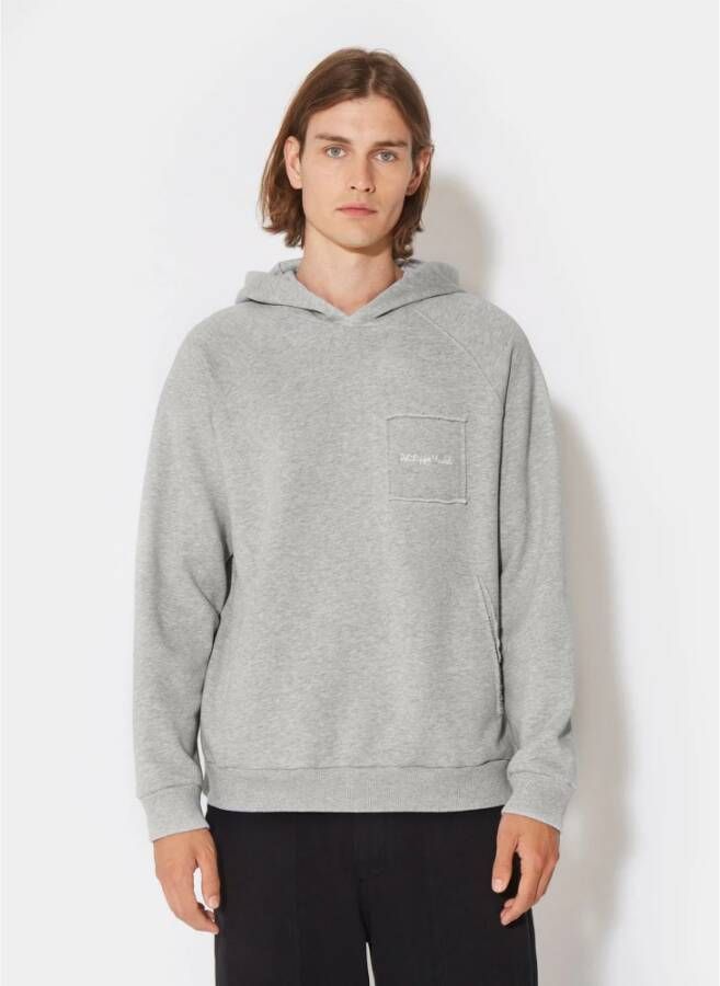 Philippe Model Eigentijdse Franse stijl hoodie Grijs Heren