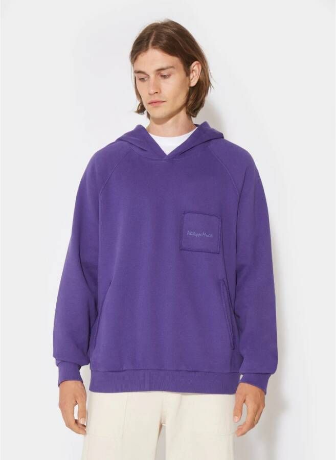 Philippe Model Hedendaagse Franse stijl paarse katoenen hoodie Paars Heren