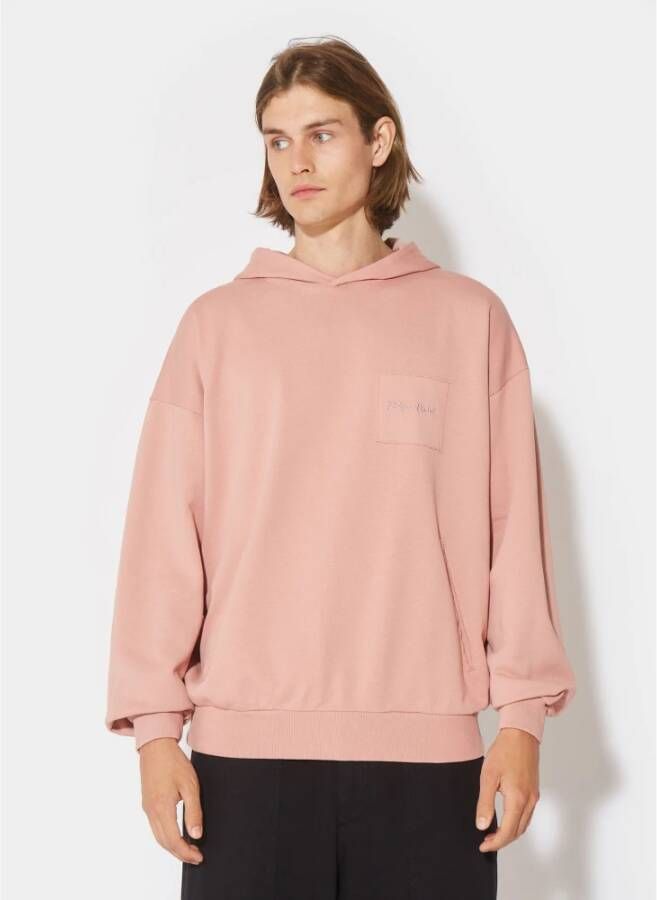Philippe Model Hoodie in eigentijdse Franse stijl Roze Heren