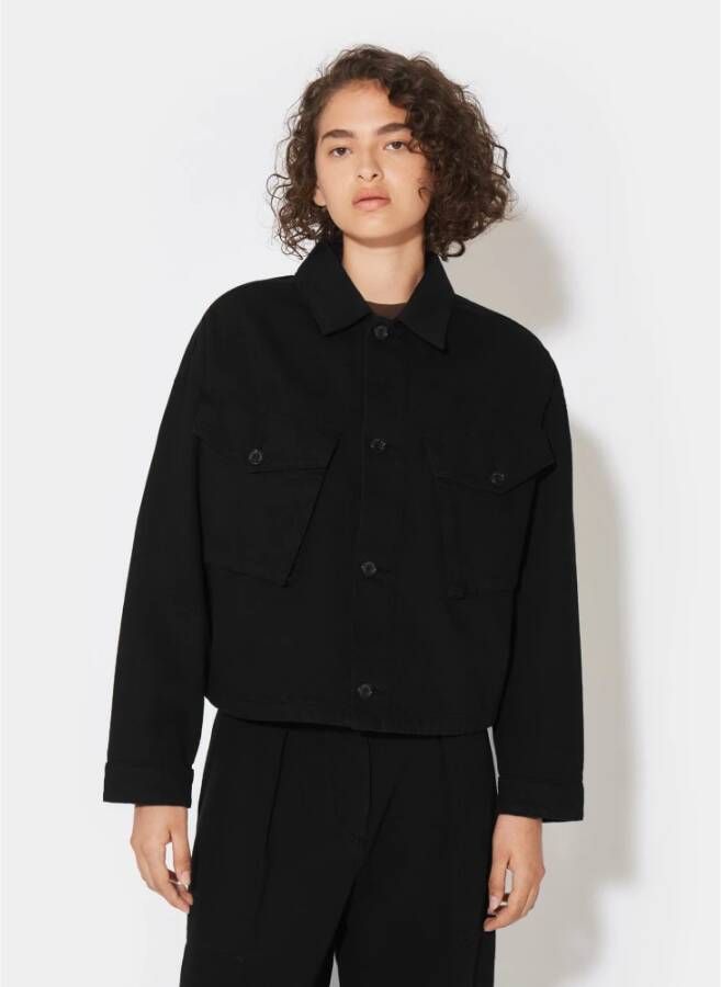 Philippe Model Giselle Oversized Militair Jack Zwart Dames