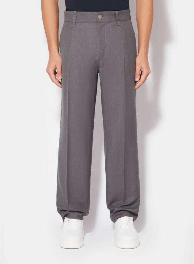 Philippe Model Moderne Wollen Broek Grijs Heren