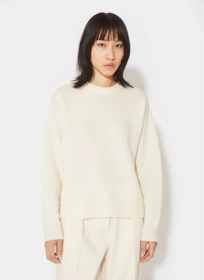 Philippe Model Renee Trui Merinos Wol Crèmekleurig Ambachtelijke Details Beige Dames