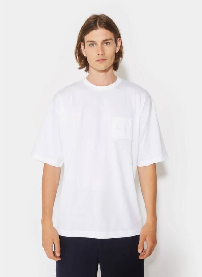 Philippe Model Essence Oversized Wit T-Shirt Wit Heren