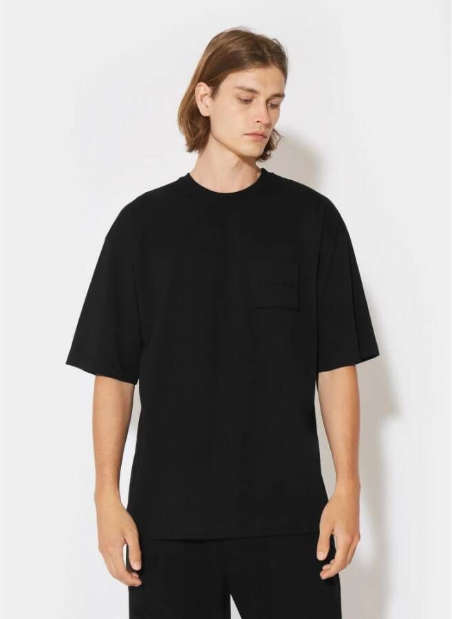 Philippe Model Minimalistisch Kust T-shirt Zwart Heren