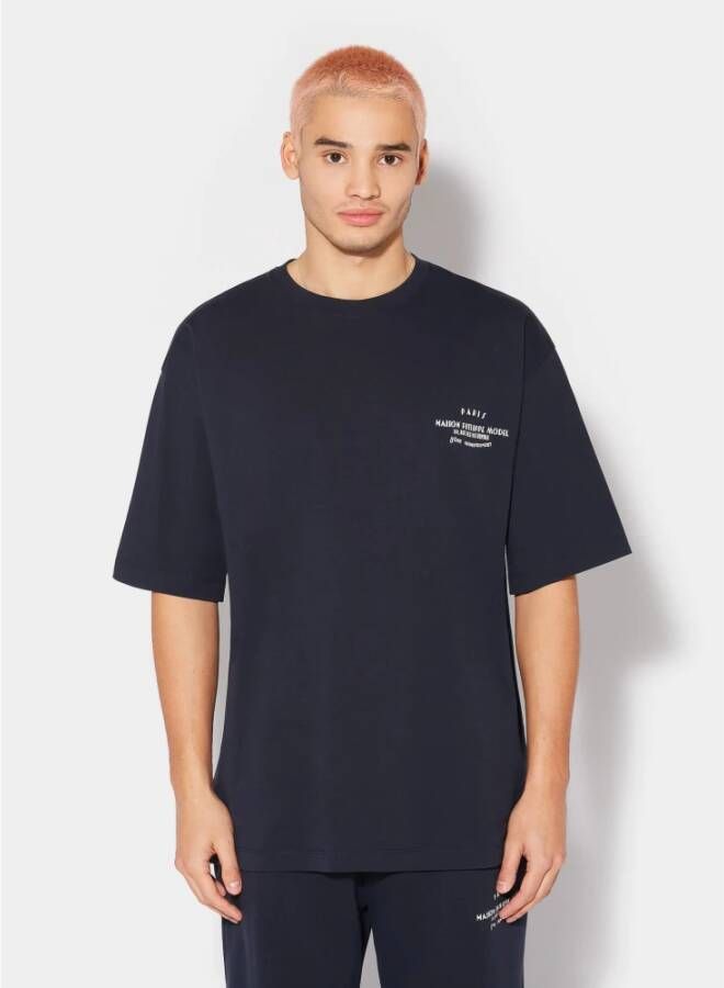 Philippe Model T-Shirts Blauw Heren