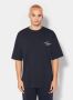 Philippe Model Heren T-shirt van puur katoen met contrasterend borduurwerk Blue Heren - Thumbnail 3