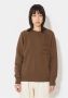 Philippe Model Walnootbruine Oversized Sweatshirt Brown Dames - Thumbnail 2