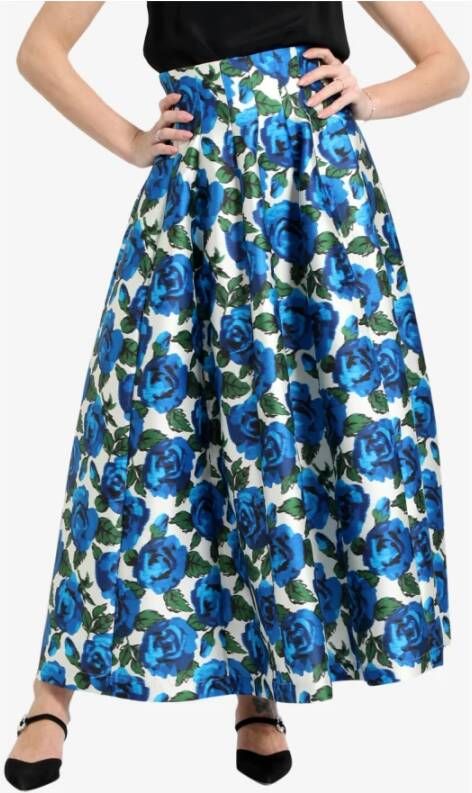 Philosophy di Lorenzo Serafini Heldere Blauwe Midi Rok Blauw Dames