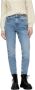 PIECES cropped high waist mom jeans PCLEAH light blue denim - Thumbnail 3