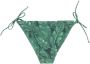 PIECES strik bikinibroekje PCBILMA groen zwart - Thumbnail 3