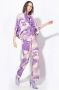 Pinko Pacato Pantalone Marocaine Stampa Tropical Paars Dames - Thumbnail 5