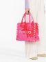 Pinko Vierkante canvas shopper strandtas met zomerprint Roze Dames - Thumbnail 8