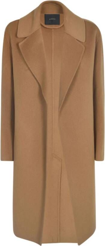 pinko Belted Coats Bruin Dames