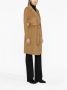 Pinko Kameel Wollen Jas met Shawl Kraag Beige Dames - Thumbnail 2