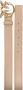 Pinko Love Birds Diamond Cut Leren Riem Beige Dames - Thumbnail 5