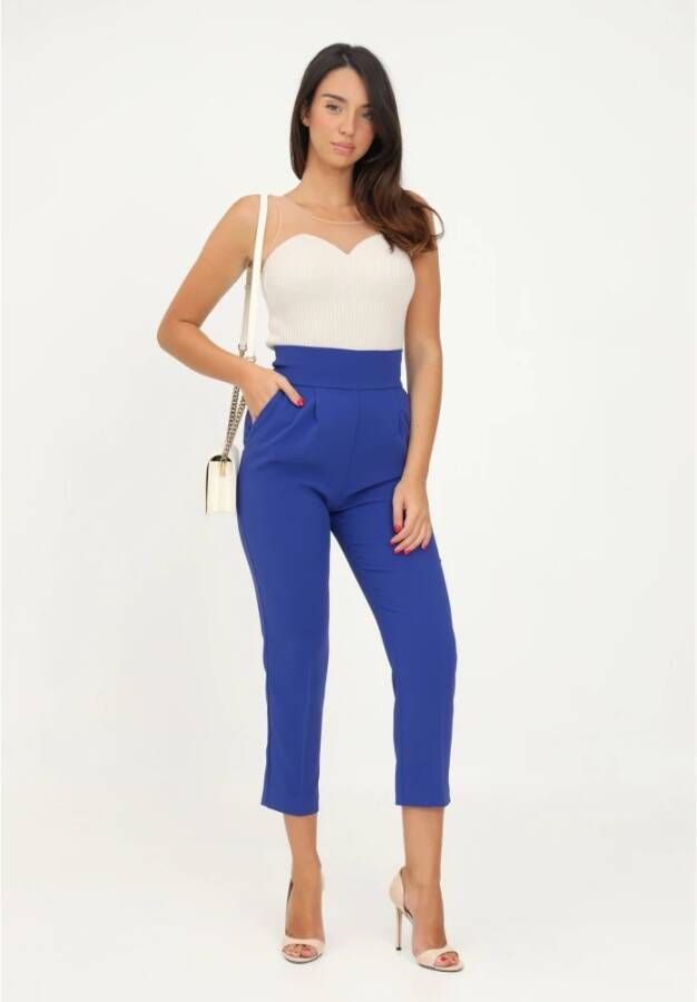 pinko Bijgesneden broek Blauw Dames