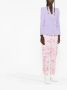 Pinko Stretch Crepe Jas met Revers en Lange Mouwen Purple Dames - Thumbnail 6