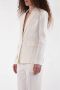 Pinko Witte Linnen Blend Peak Revers Blazer White Dames - Thumbnail 7