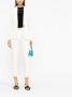 Pinko Witte Linnen Blend Peak Revers Blazer White Dames - Thumbnail 5
