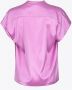 Pinko Soepele zijden blouse met ruches Purple Dames - Thumbnail 2