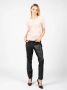 Pinko Eenvoudige Ronde Hals Blouse Pink Dames - Thumbnail 3