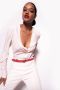 Pinko Zijden blouse met twist detail Pink Dames - Thumbnail 2