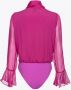 Pinko Particella Bodysuit in Roze Purple Dames - Thumbnail 4