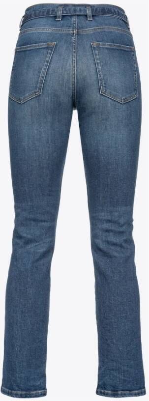 pinko Bootcut jeans with Love Birds belt Blauw Dames